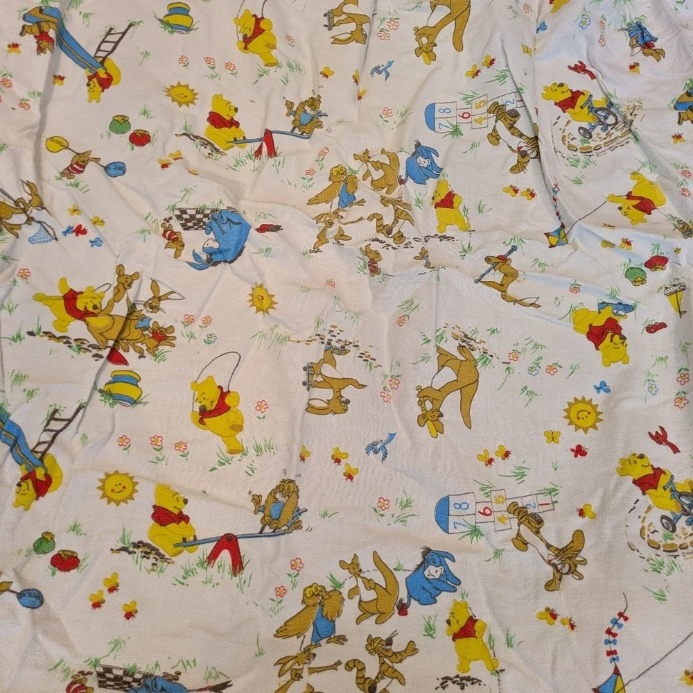 Winnie The Pooh Flannel Crib Sheet Handmade
